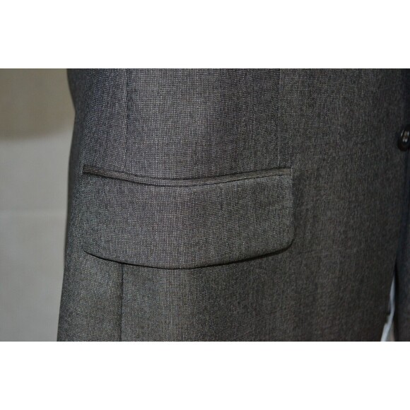 Banana Republic 100% Wool Blazer Suit Jacket Grey Charcoal Men's Modern Fit 42R - Picture 6 of 16